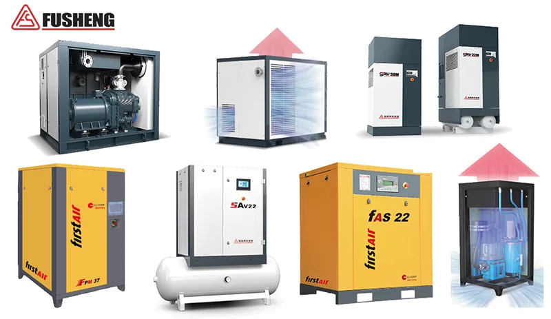 Các dòng máy nén khí Fusheng trục vít