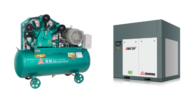 So sánh máy nén khí trục vít và piston chi tiết từ A–Z